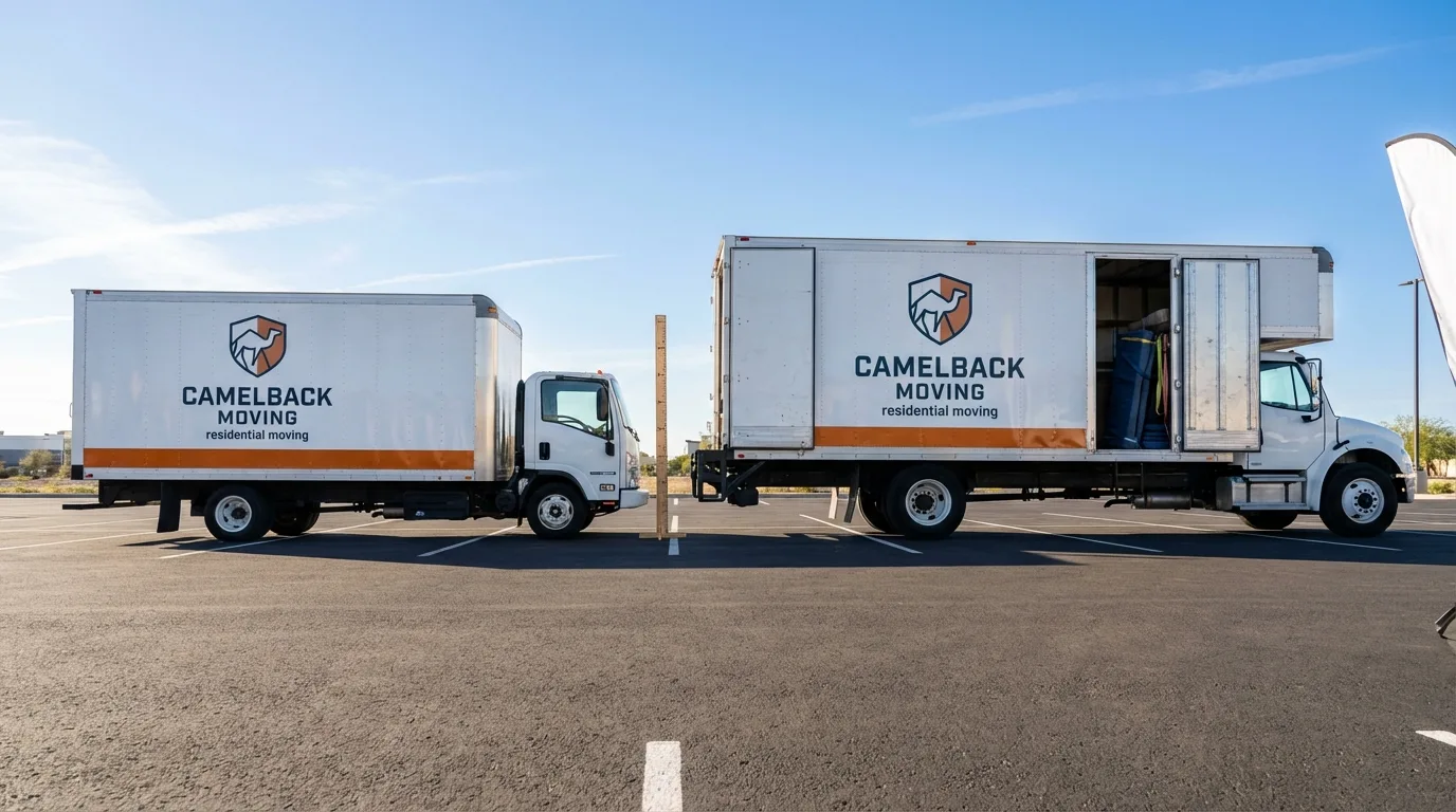 Moving truck size capacity guide in Farmington
